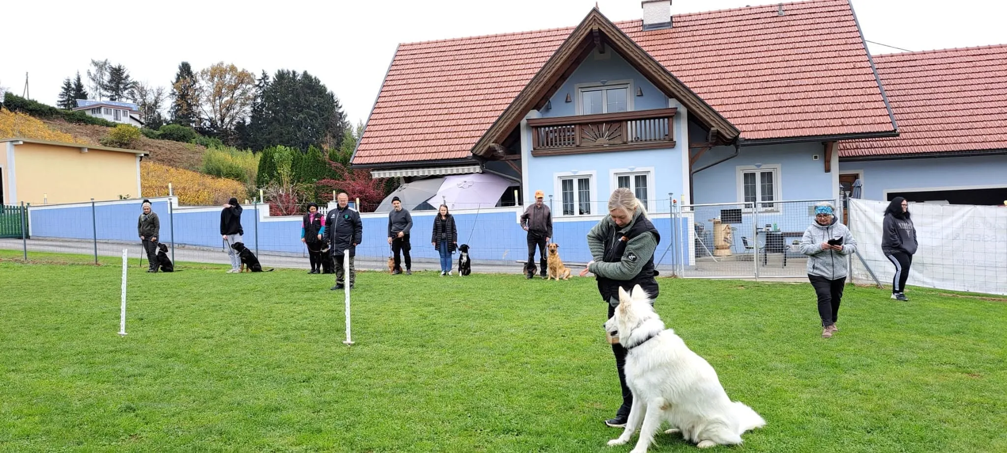 Training am Trainingsplatz mit Christian